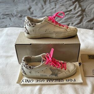 Golden Goose Silver Superstar Sneakers